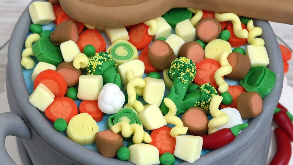 Eintopf als Geburtstags Torte