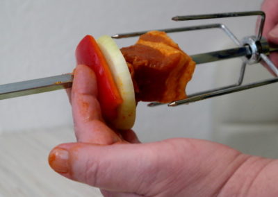 Abwechselnd aufspießen