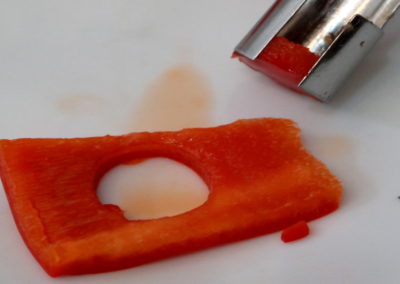 Paprika vorbereiten